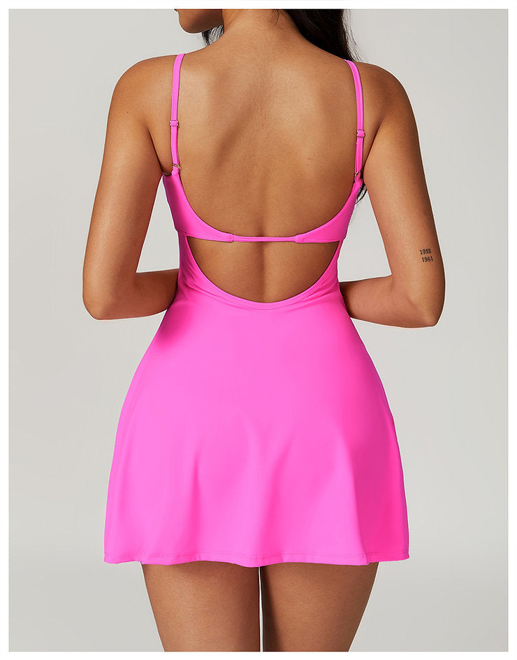 Akia Workout Mini Dress with Built-In Support