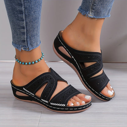 Mary Strappy Wedge Sandals for Women