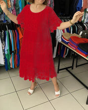 Meanne Driftwood Lace Casual Dress