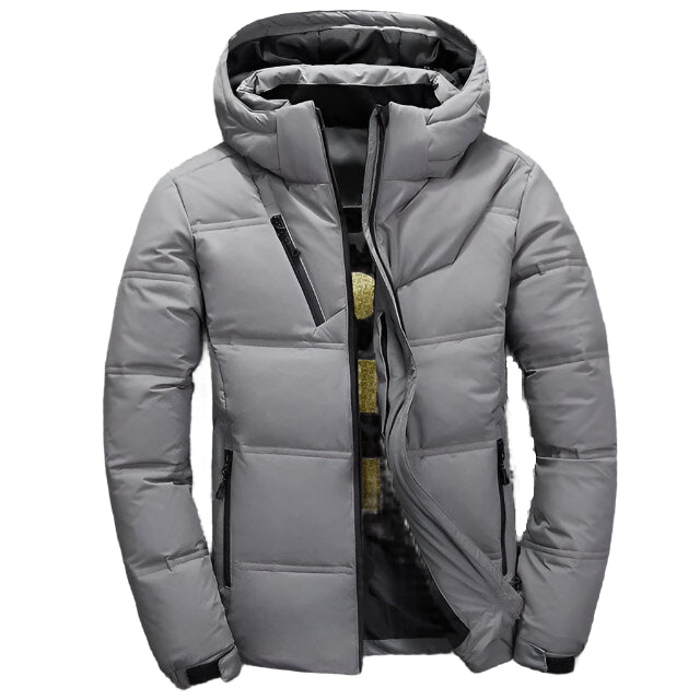 Men's Ski Jacket - Warm Slim Fit Snow Jacket with Hood for Winter Sports 1