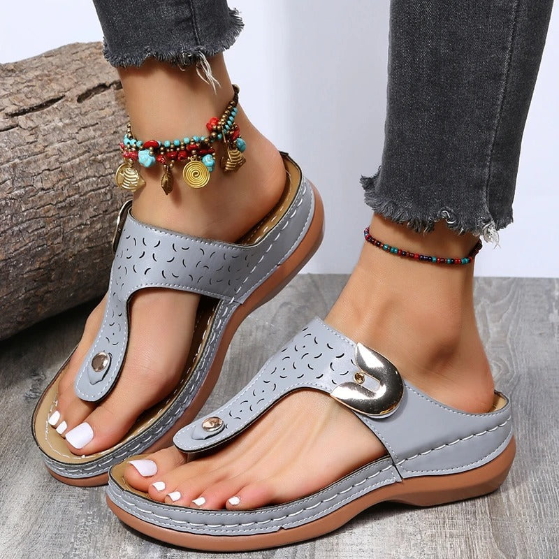 Rose Wedge Sandals for Women