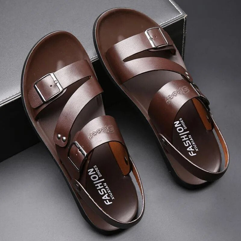 William Strappy Flat Sandals for Men