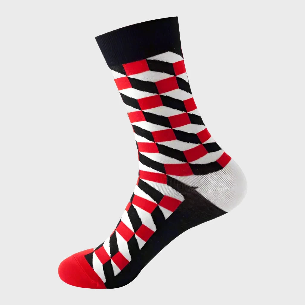 GradientShapes Men's knee High Socks