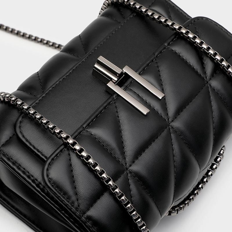Luxe Noir Crossbody Bag