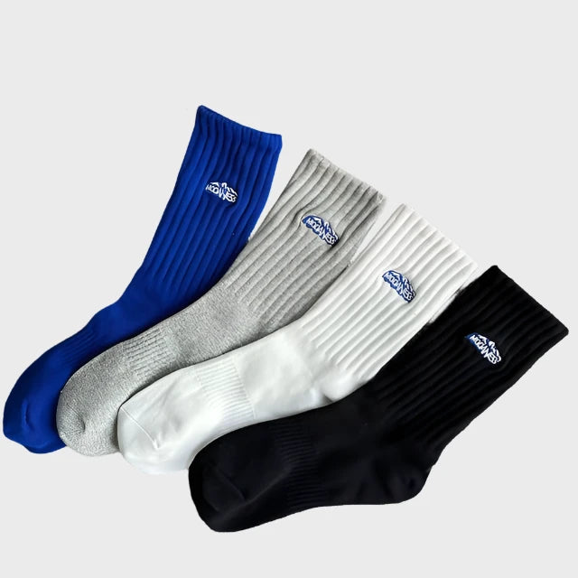 WinterFashion Men's Cotton Crew Socks  – 4 Pairs