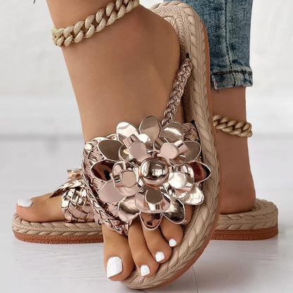 Shine Flat Sandals for Women