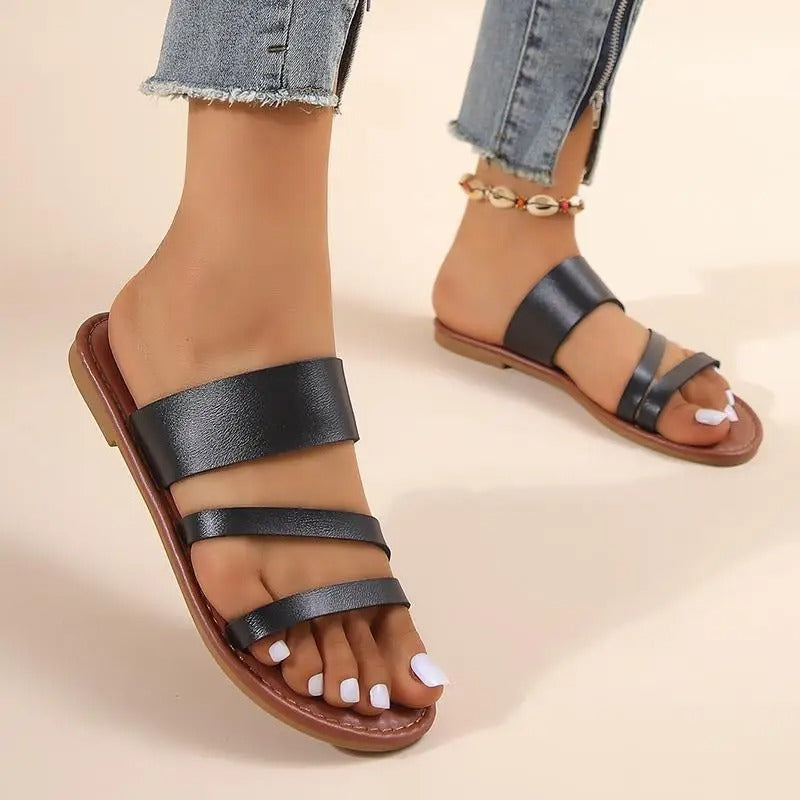 Carm Strappy Flat Sandals for Women