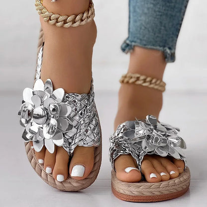 Shine Flat Sandals for Women