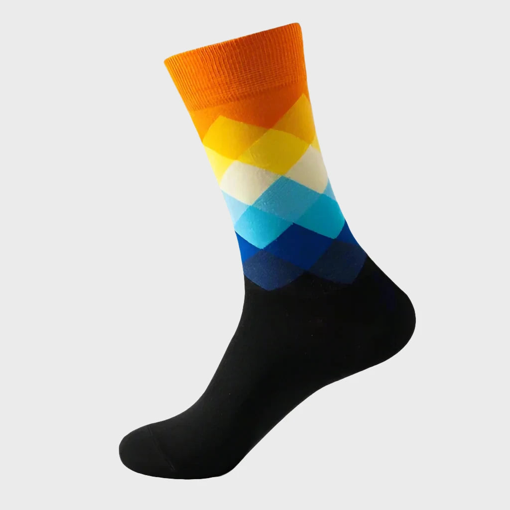 GradientShapes Men's knee High Socks