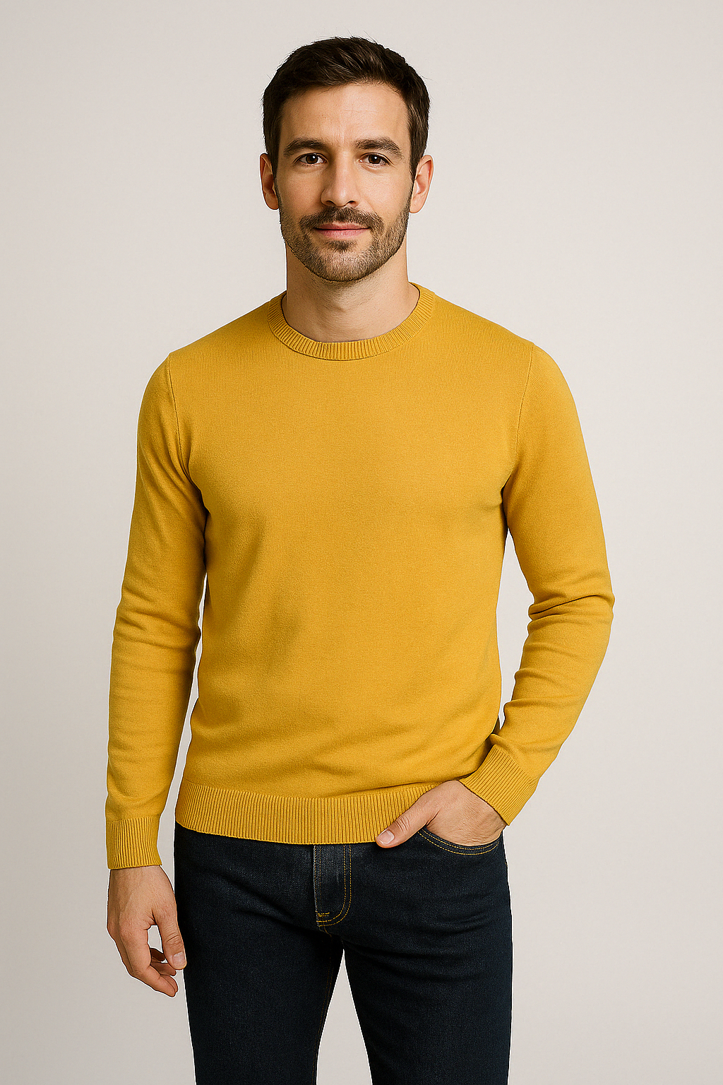 Stylish Slim Fit Knitted Sweater for Men