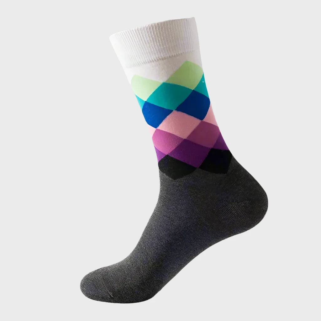 GradientShapes Men's knee High Socks