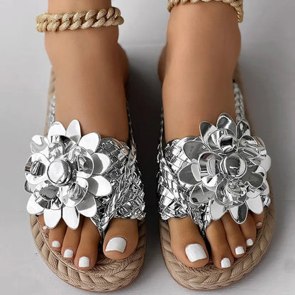 Shine Flat Sandals for Women