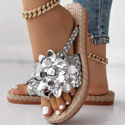 Shine Flat Sandals for Women