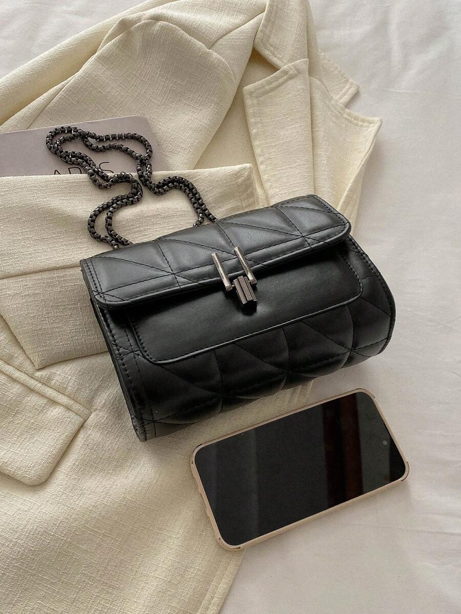 Luxe Noir Crossbody Bag