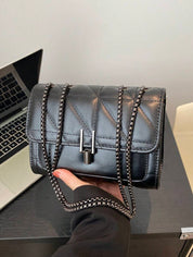 Luxe Noir Crossbody Bag