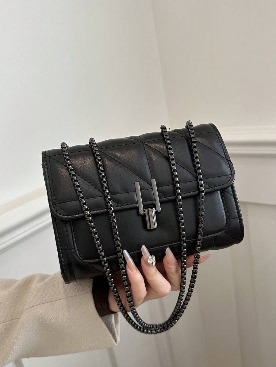 Luxe Noir Crossbody Bag