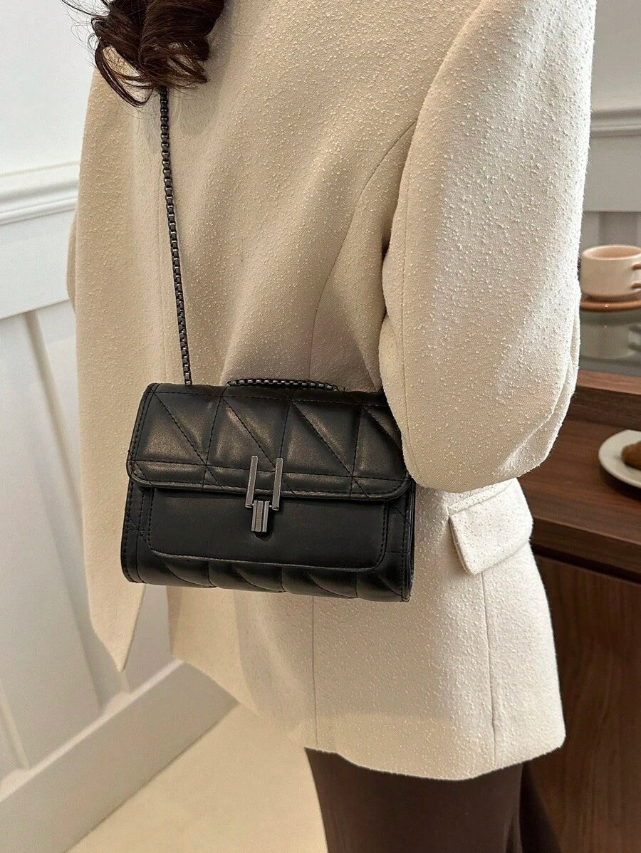 Luxe Noir Crossbody Bag