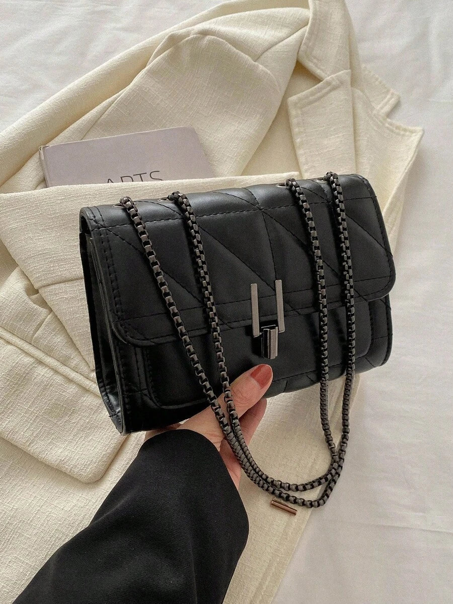 Luxe Noir Crossbody Bag