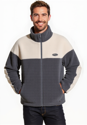 Cozy Unisex Lamb Fleece Zipper Jacket for Winter Warmth