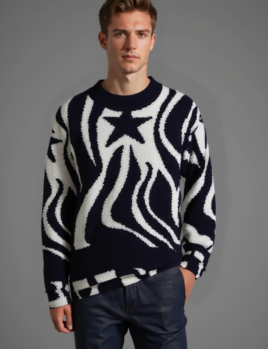 Chic Men's Turtleneck Sweater - Warm & Trendy Winter Jumper