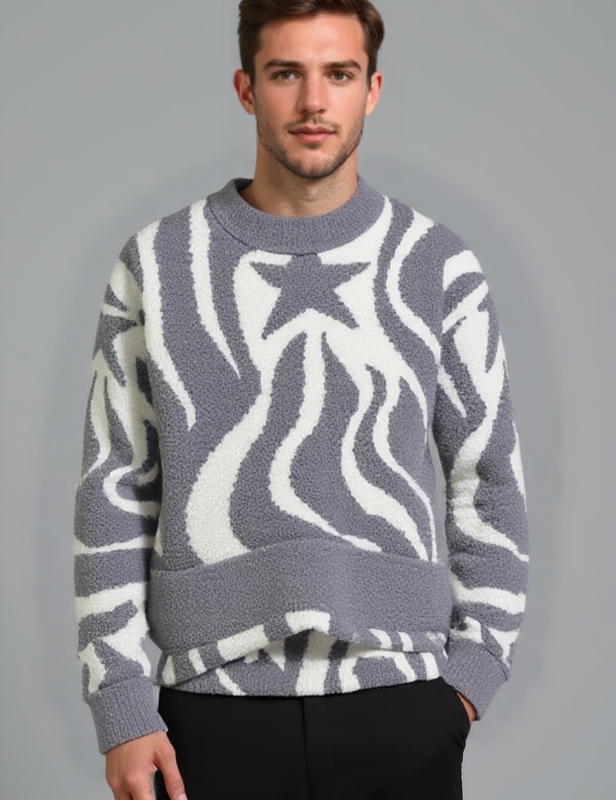 Chic Men's Turtleneck Sweater - Warm & Trendy Winter Jumper