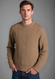 Contemporary Lightweight Crew Neck Sweater for Men