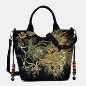 Ethereal Peacock Elegance Tote