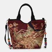 Ethereal Peacock Elegance Tote