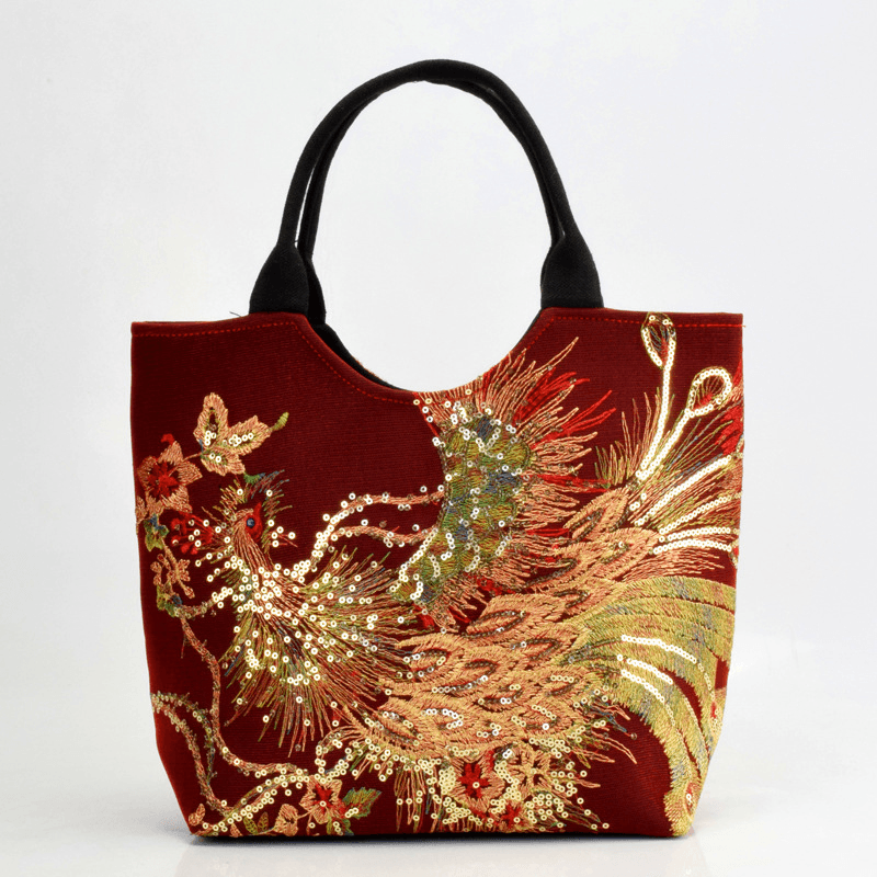 Ethereal Peacock Elegance Tote