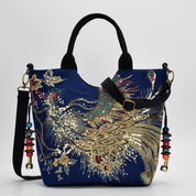 Ethereal Peacock Elegance Tote