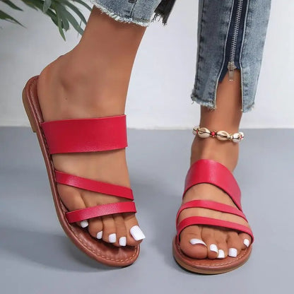 Carm Strappy Flat Sandals for Women