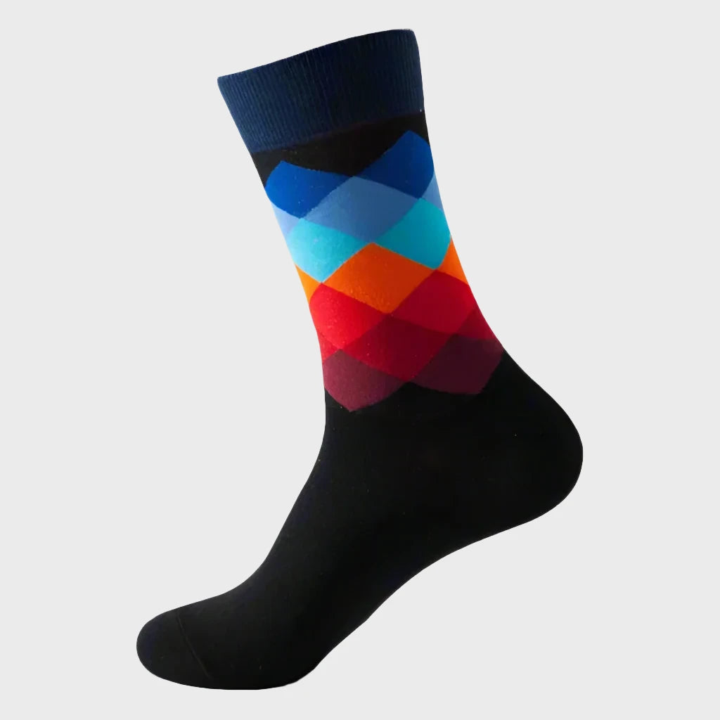 GradientShapes Men's knee High Socks