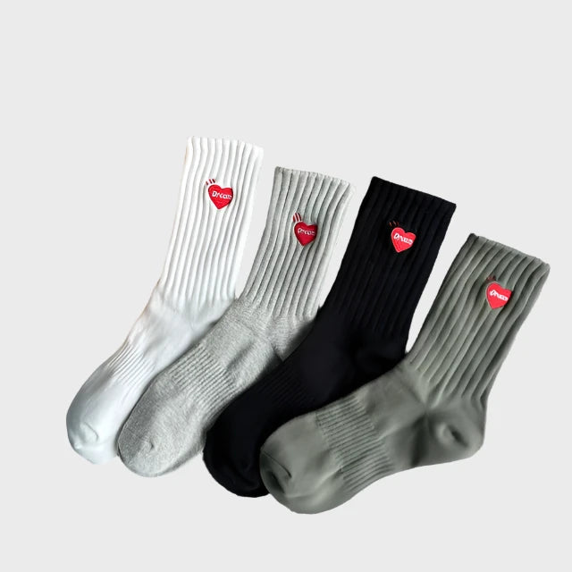 WinterFashion Men's Cotton Crew Socks  – 4 Pairs