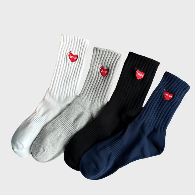 WinterFashion Men's Cotton Crew Socks  – 4 Pairs