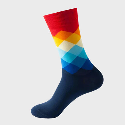 GradientShapes Men's knee High Socks