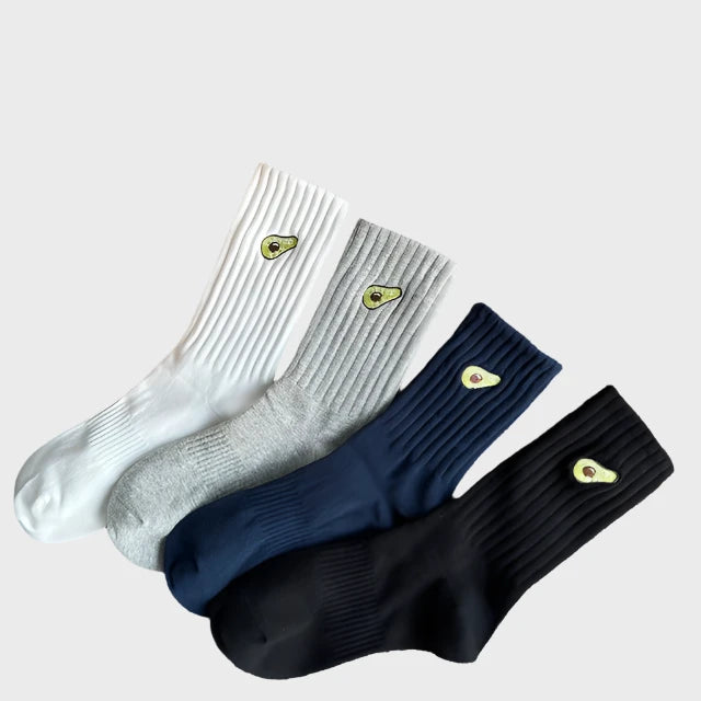 WinterFashion Men's Cotton Crew Socks  – 4 Pairs