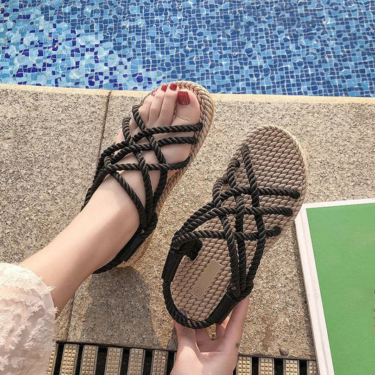 Mia Flat Strappy Sandals for Women