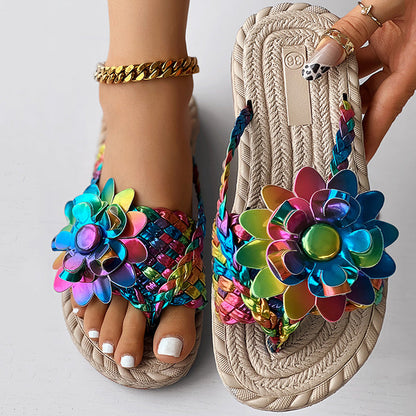 Shine Flat Sandals for Women