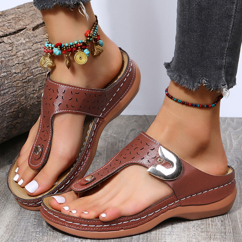 Rose Wedge Sandals for Women