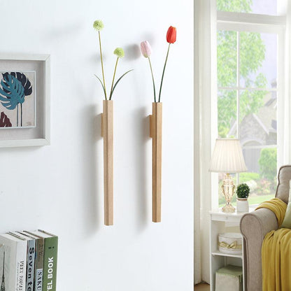 Anna Wooden Wall Vase