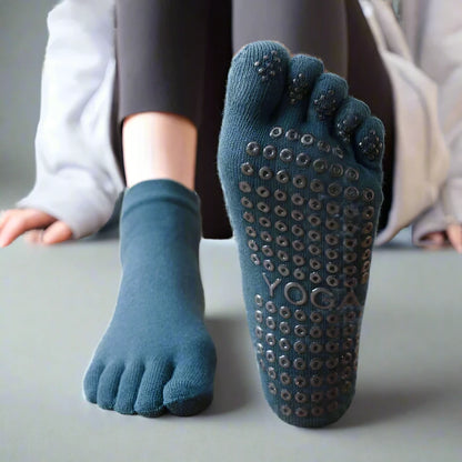 FiveToes Breathable Yoga & Pilates Grip Socks for Women