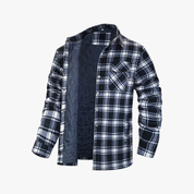 Variant image for Men's Quilted Plaid Jacket - Stylish Winter Coat for Cold Weather Wear-7