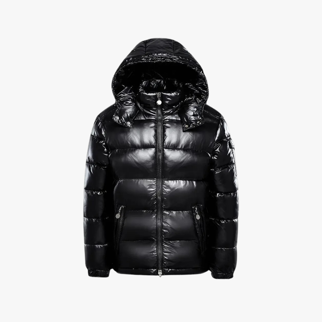 Variant image for Men's Puffer Jacket with Cozy Hood - Stylish Winter Outerwear for Cold Weather-1