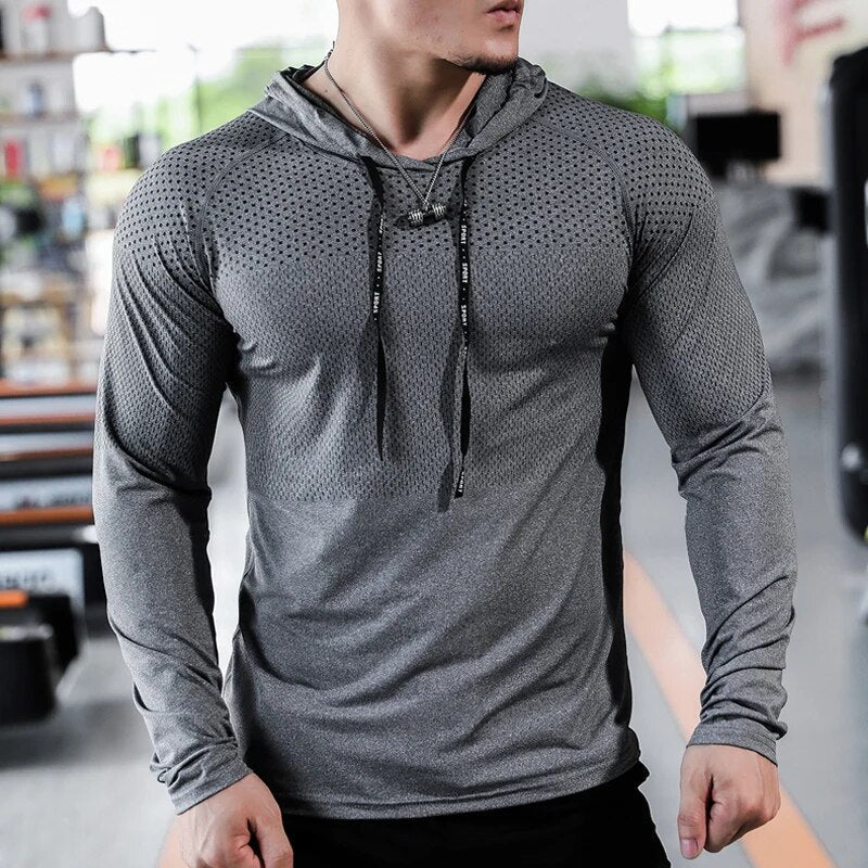 Men's Fitness Hoodie - Comfortable Breathable Sweatshirt for Gym and Casual Wear 2