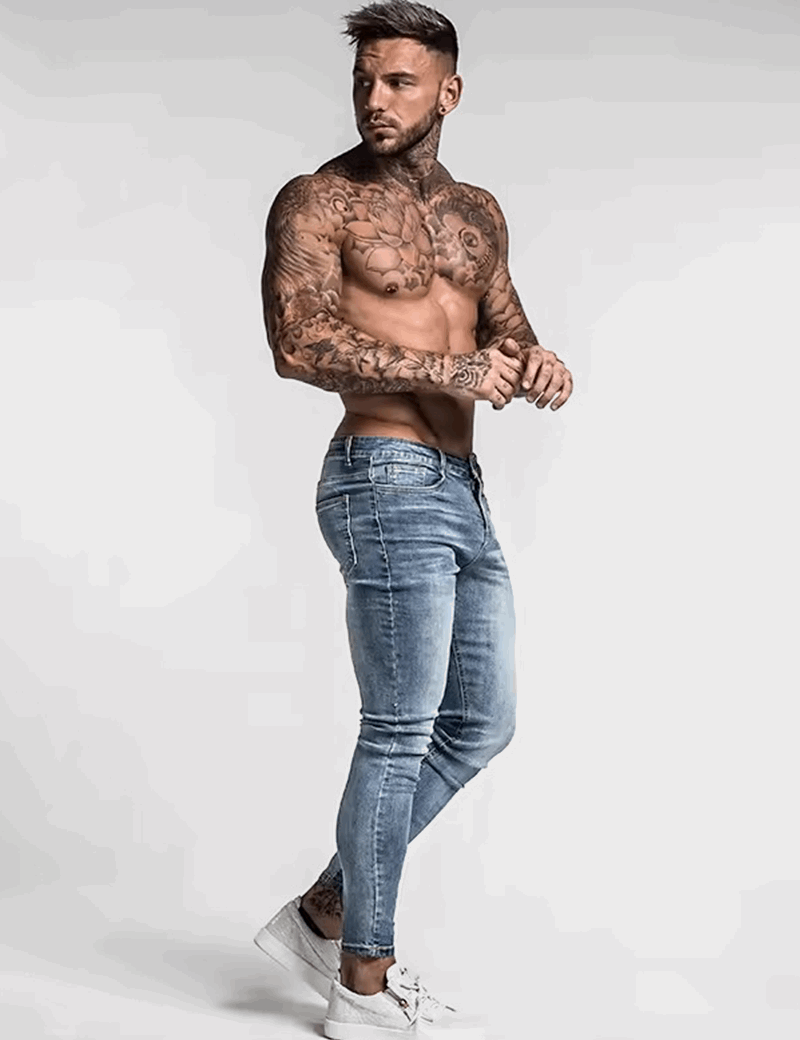 Men's Slim Fit Pants - Stylish Comfortable Cotton Blend Trousers-2