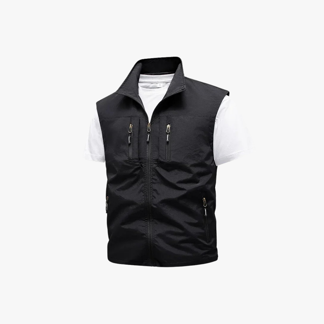 Men's Utility Vest for Hiking and Fishing - Lightweight Multi-Pocket Outdoor Gear-1