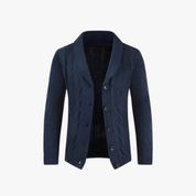Men's Knitted Cardigan - Classic Button-Down Layering Piece in Comfortable Knit-1