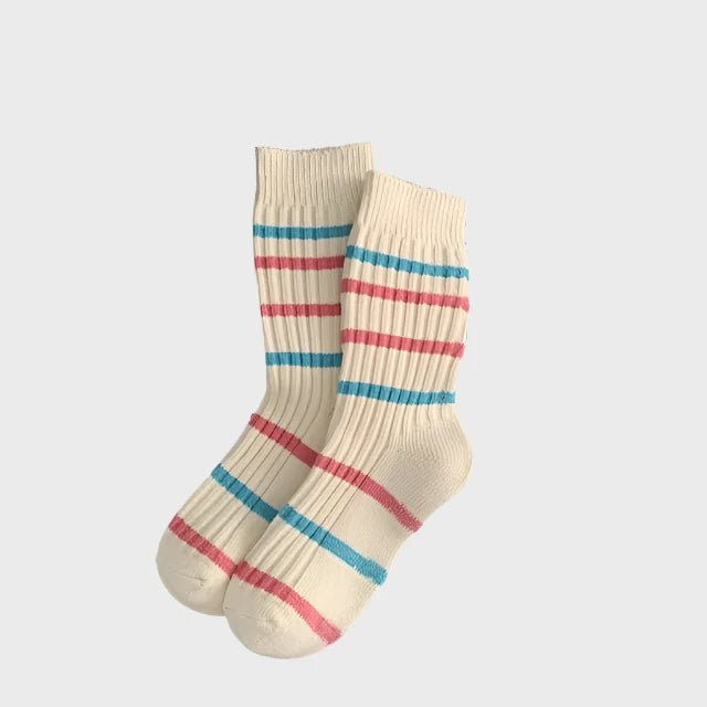 WinterStripes Women's Autumn & Winter Crew Socks