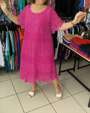 Meanne Driftwood Lace Casual Dress