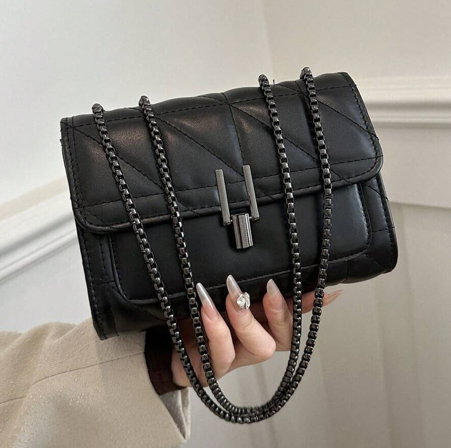 Luxe Noir Crossbody Bag
